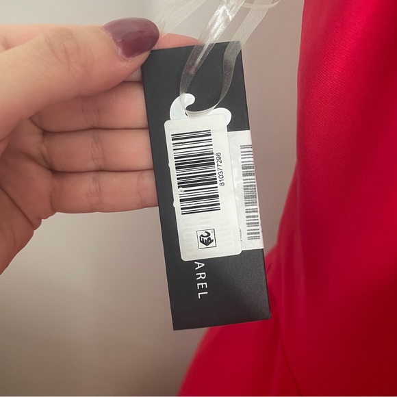 NWT Jump Apparel Red Low Back Evening Gown - Picture 6 of 6